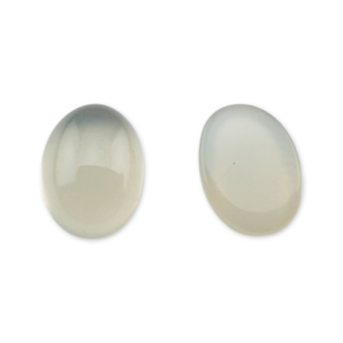 Agat szary kaboszon 8x6 mm 1 szt Agat szary kaboszon 8x6 mm 1 szt