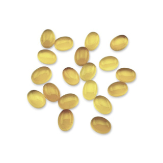 Agat żółty kaboszon 8x6 mm 1 szt