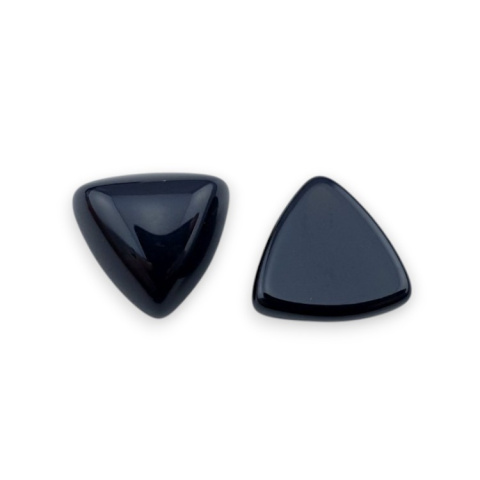 Czarny agat kaboszon trylion 10x10 mm 1 szt Czarny agat kaboszon trylion 10x10 mm 1 szt