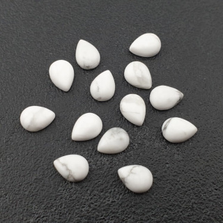 Howlit kaboszon łezka 8x6 mm 1 szt