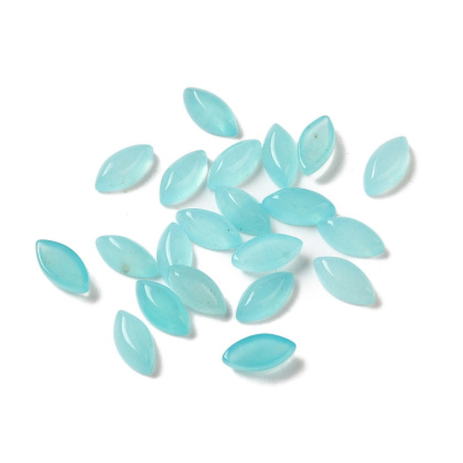 Jadeit aqua kaboszon markiza 8x4 mm 1 szt