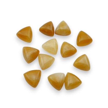 Jadeit topaz kaboszon trylion 10x10 mm 1 szt