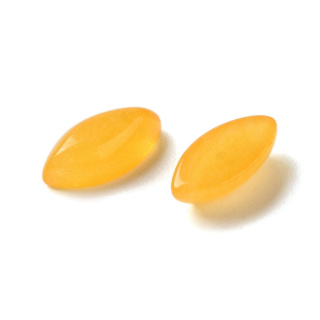 Jadeit żółty kaboszon markiza 8x4 mm 1 szt