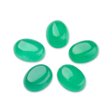Jadeit zielony kaboszon 8x6 mm 1 szt Jadeit zielony kaboszon 8x6 mm 1 szt