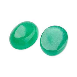 Jadeit zielony kaboszon 8x6 mm 1 szt