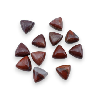 Jaspis czerwony kaboszon trylion 10x10 mm 1 szt