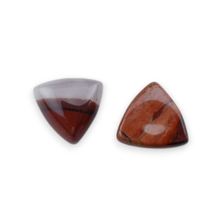 Jaspis czerwony kaboszon trylion 10x10 mm 1 szt