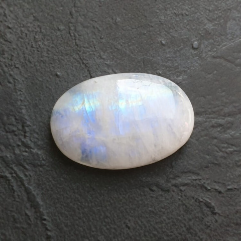 Kamień księżycowy kaboszon 26x17 mm nr A411 Kamień księżycowy kaboszon 26x17 mm nr A411