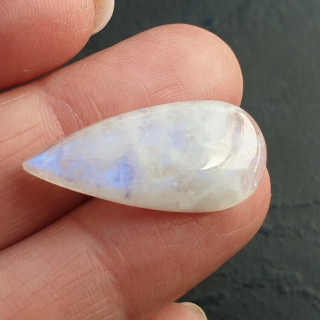 Kamień księżycowy kaboszon 27x13 mm nr A357