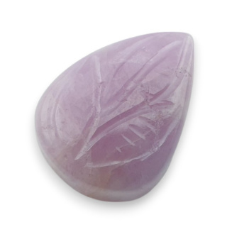 Kunzyt kaboszon carving 21x16 mm nr 25