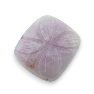 Kunzyt kaboszon carving 21x19 mm nr 11