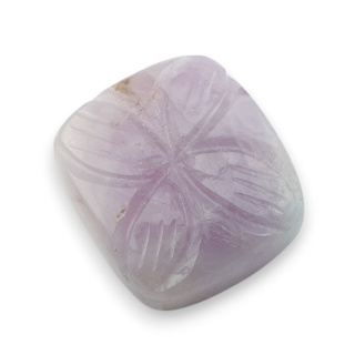 Kunzyt kaboszon carving 21x19 mm nr 11