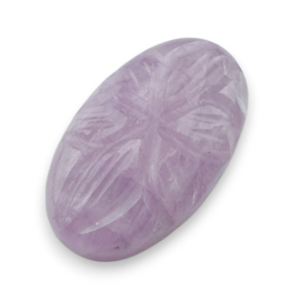 Kunzyt kaboszon carving 25x15 mm nr 9