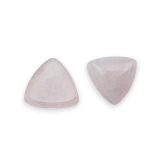 Kwarc różowy kaboszon trylion 10x10 mm 1 szt