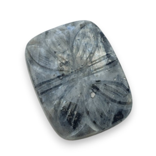 Larvikit kaboszon carving 28x22 mm nr 39