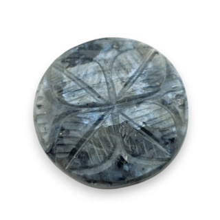 Larvikit kaboszon carving fi 27 mm nr 18