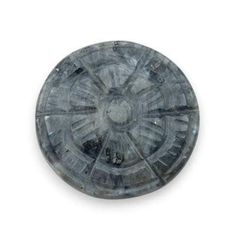 Larvikit kaboszon carving fi 29 mm nr 33 Larvikit kaboszon carving fi 29 mm nr 33