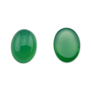 Onyks zielony kaboszon 8x6 mm 1 szt