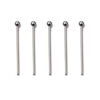 Szpilki z kulką stal szlachetna 20x0,7 mm 20 szt