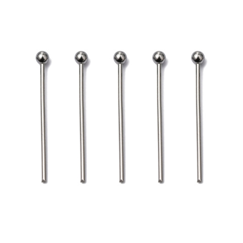 Szpilki z kulką stal szlachetna 20x0,7 mm 20 szt Szpilki z kulką stal szlachetna 20x0,7 mm 20 szt