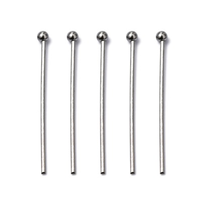 Szpilki z kulką stal szlachetna 30x0,7 mm 20 szt