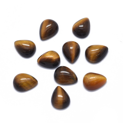 Tygrysie oko kaboszon łezka 8x6 mm 1 szt Tygrysie oko kaboszon łezka 8x6 mm 1 szt