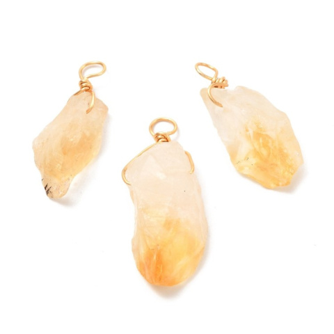 Citrine nugget mini pendant 13-20 mm 1 pc Citrine nugget mini pendant 13-20 mm 1 pc