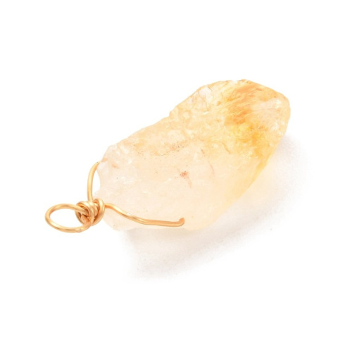 Citrine nugget mini pendant 13-20 mm 1 pc Citrine nugget mini pendant 13-20 mm 1 pc
