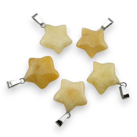 Jadeit topaz zawieszka gwiazda 18-20 mm 1 szt. Jadeit topaz zawieszka gwiazda 18-20 mm 1 szt.