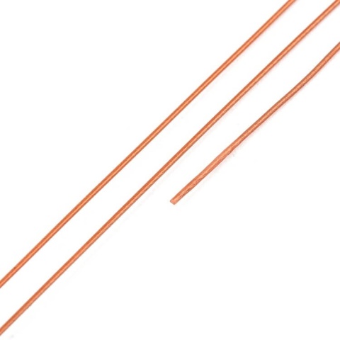 Japońska linka jubilerska stalowa powlekana 0,4 mm 2 m kolor miedziany Japońska linka jubilerska stalowa powlekana 0,4 mm 2 m kolor miedziany