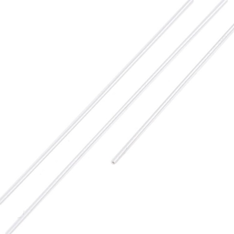 Japońska linka jubilerska stalowa powlekana 0,4 mm 2 m srebrna Japońska linka jubilerska stalowa powlekana 0,4 mm 2 m srebrna