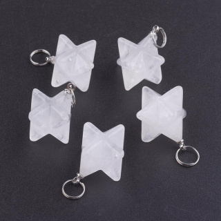 Kwarc zawieszka merkaba 20 mm 1 szt.