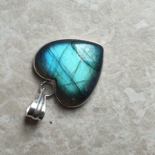 Labradoryt zawieszka 21x21 mm nr A51