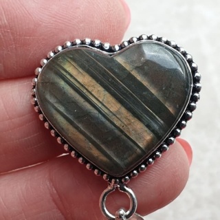 Labradoryt zawieszka 26x22 mm nr A181