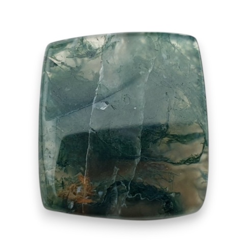 Agat mszysty kaboszon fasetowany 20x18 mm nr 8 Agat mszysty kaboszon fasetowany 20x18 mm nr 8