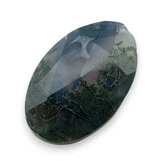 Agat mszysty kaboszon fasetowany 22x15 mm nr 43