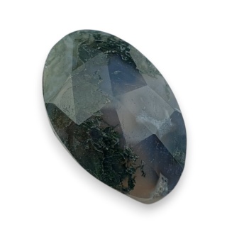 Agat mszysty kaboszon fasetowany 22x15 mm nr 43