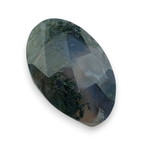 Agat mszysty kaboszon fasetowany 22x15 mm nr 43 Agat mszysty kaboszon fasetowany 22x15 mm nr 43