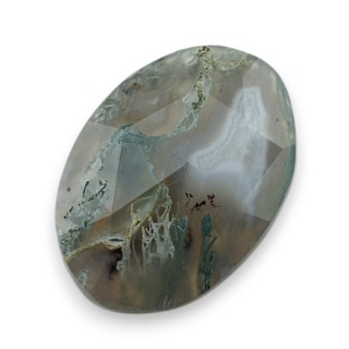 Agat mszysty kaboszon fasetowany 22x16 mm nr 39