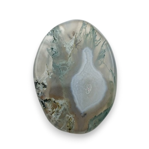 Agat mszysty kaboszon fasetowany 22x16 mm nr 39 Agat mszysty kaboszon fasetowany 22x16 mm nr 39