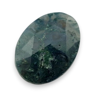 Agat mszysty kaboszon fasetowany 23x17 mm nr 11