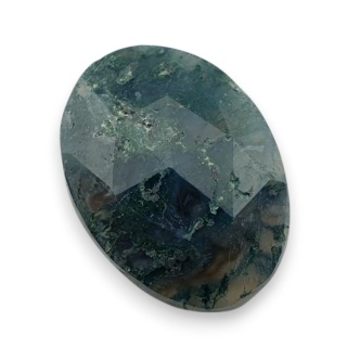 Agat mszysty kaboszon fasetowany 23x17 mm nr 11
