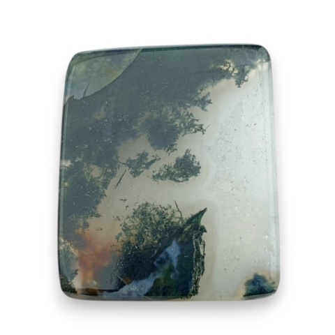 Agat mszysty kaboszon fasetowany 23x19 mm nr 19 Agat mszysty kaboszon fasetowany 23x19 mm nr 19
