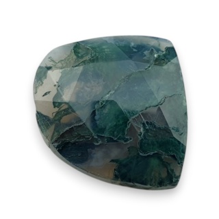 Agat mszysty kaboszon fasetowany 23x19 mm nr 27