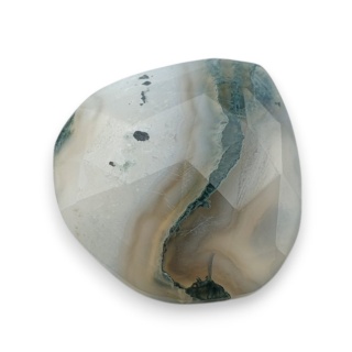 Agat mszysty kaboszon fasetowany 23x22 mm nr 3