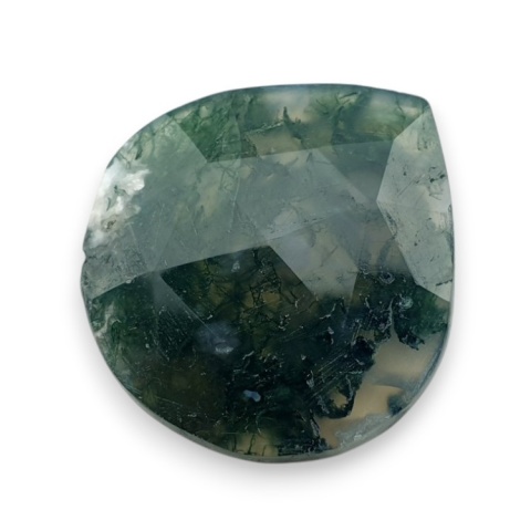 Agat mszysty kaboszon fasetowany 23x22 mm nr 40 Agat mszysty kaboszon fasetowany 23x22 mm nr 40