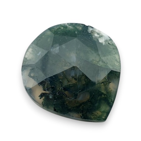 Agat mszysty kaboszon fasetowany 23x22 mm nr 40 Agat mszysty kaboszon fasetowany 23x22 mm nr 40