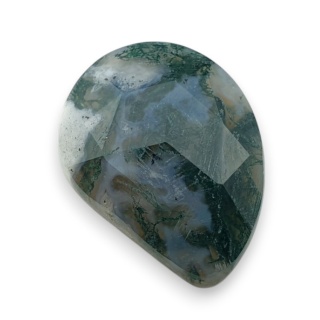 Agat mszysty kaboszon fasetowany 24x18 mm nr 22