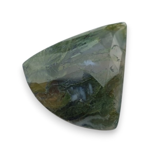 Agat mszysty kaboszon fasetowany 25x21 mm nr 47 Agat mszysty kaboszon fasetowany 25x21 mm nr 47