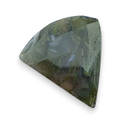 Agat mszysty kaboszon fasetowany 25x21 mm nr 47 Agat mszysty kaboszon fasetowany 25x21 mm nr 47